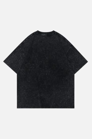 Concert Outfit Crack Letter Print Tee