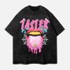 Concert Outfit Creative Fun Big Tongue Print T-Shirt