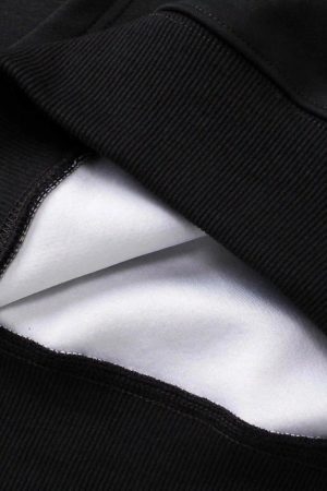 Concert Outfit Creative Handshake Print Hoodie