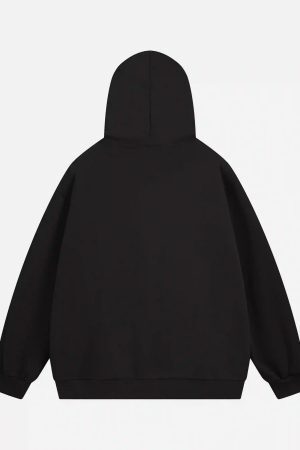 Concert Outfit Creative Handshake Print Hoodie