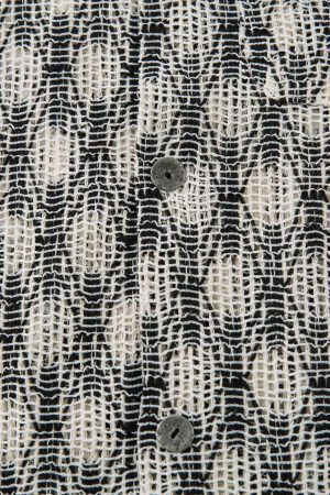 Concert Outfit Crochet Hollow Button-Up Shirt