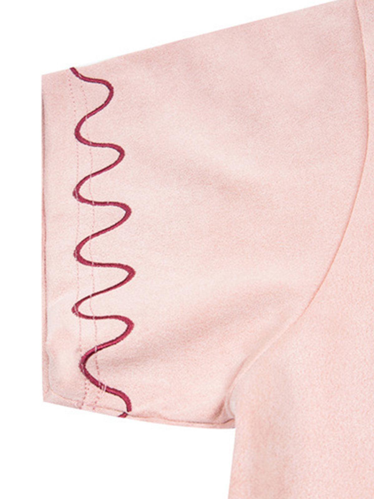 Concert Outfit Cross and Wave Print T-Shirt Concert Outfit Cross and Wave Print T-Shirt