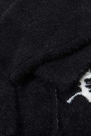 Concert Outfit Cross Heart Butterfly Jacquard Cardigan