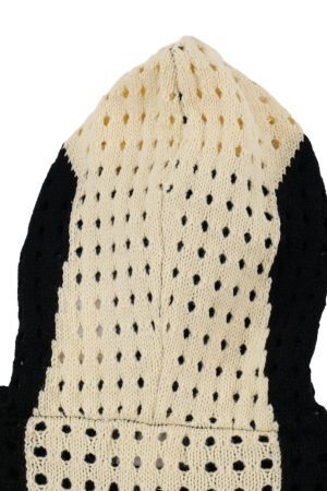 Concert Outfit Cross Jacquard Full Zipper Hooded Jacket