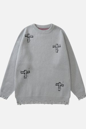 Concert Outfit Cross & Lie' Graphic Sweater