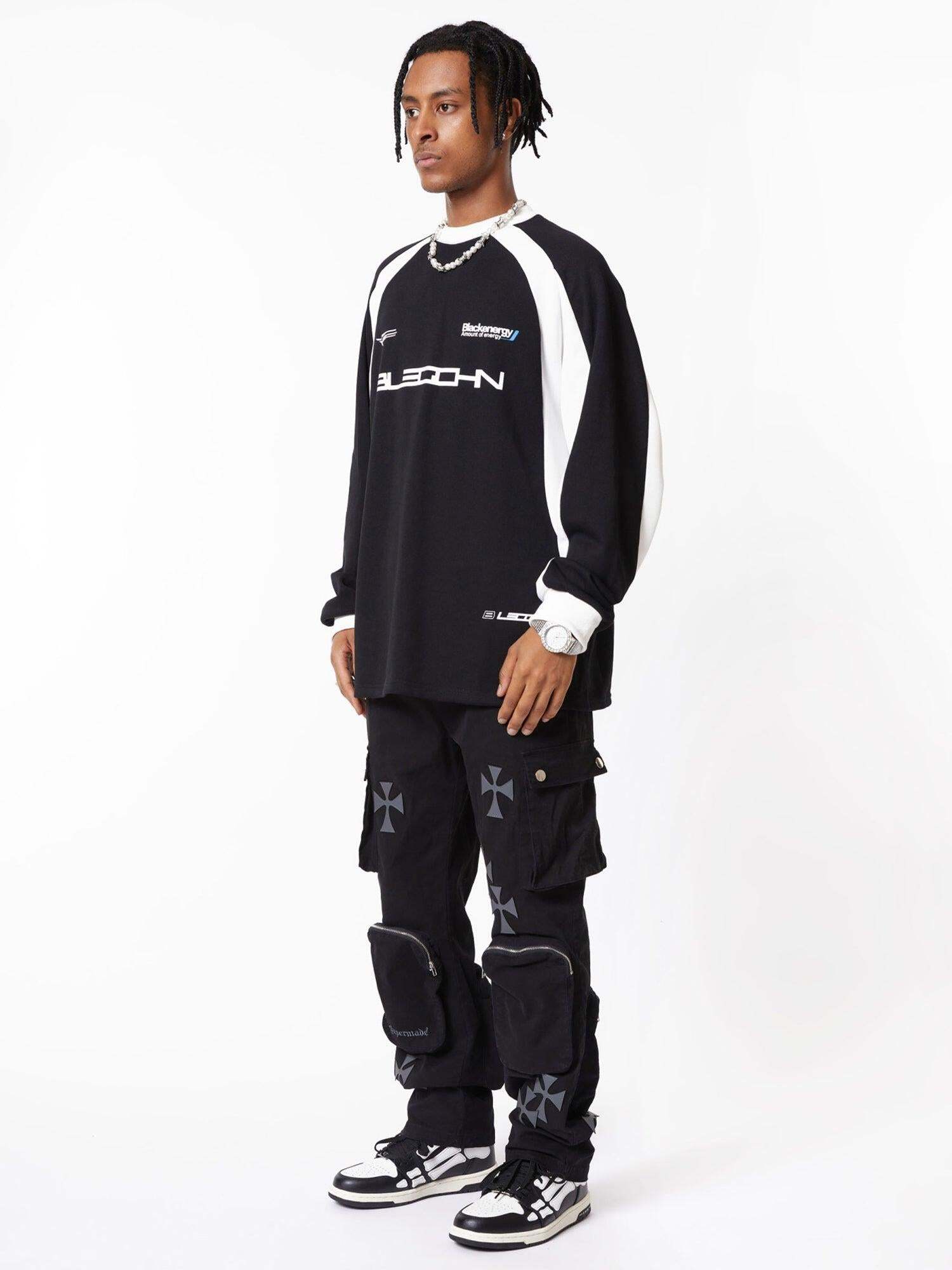 Concert Outfit Cross Printed Multi-Pocket Casual Pants Concert Outfit Cross Printed Multi-Pocket Casual Pants