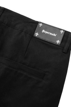 Concert Outfit Cross Printed Multi-Pocket Casual Pants