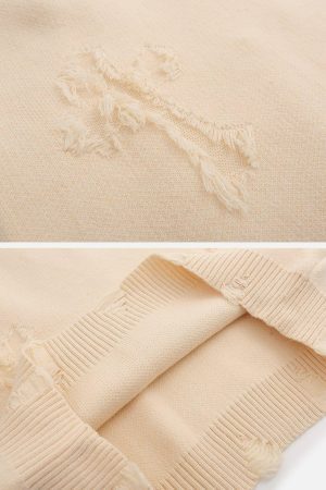 Concert Outfit Crosses Patchwork Sweater