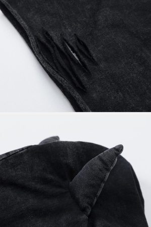 Concert Outfit Crossprint Washed Hooded Tee