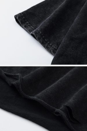 Concert Outfit Crossprint Washed Hooded Tee