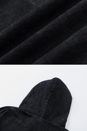 Concert Outfit Crossprint Washed Hooded Tee