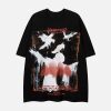 Concert Outfit Crow Erosion Shadow Hip-Hop T-Shirt