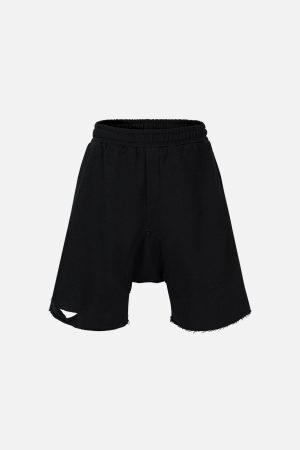 Concert Outfit Cut Distressed Shorts