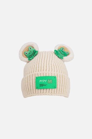 Concert Outfit Cute Cartoon 3D Frog Knitting Hat