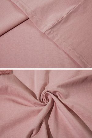 Concert Outfit Cutted Rabbit Embroidery Tee