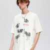 Concert Outfit Dairy Cow Print Cotton Tee