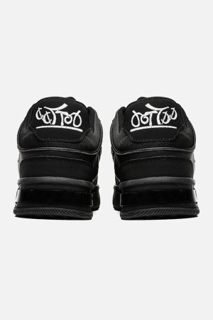 Concert Outfit Dark Embroidered Letters Skate Shoes