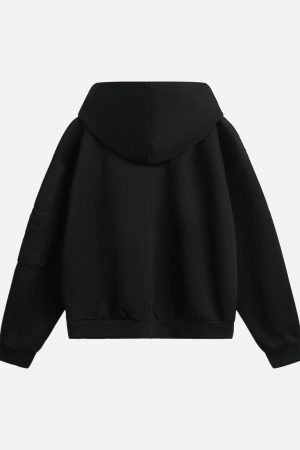 Concert Outfit Dark Horse Print Cardigan Zip Up Hoodie