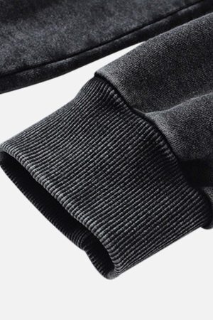 Concert Outfit Dark Series Doberman Print Hip-Hop Old Hoodie