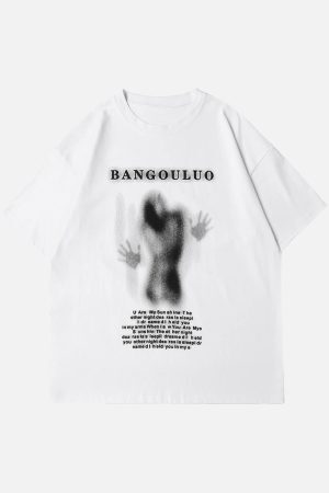 Concert Outfit Dark Silhouette Print T-Shirt