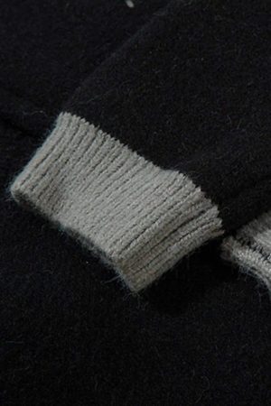 Concert Outfit Dark Spider Web Zipper Stand Collar Cardigan