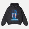 Concert Outfit Dark Style Hooded Loose Sweatshirt