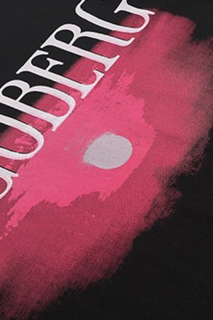 Concert Outfit Dark Sunset Ocean Print Street Rap T-Shirt