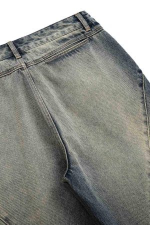 Concert Outfit Deconstructed Ankle Loop Straight Jeans