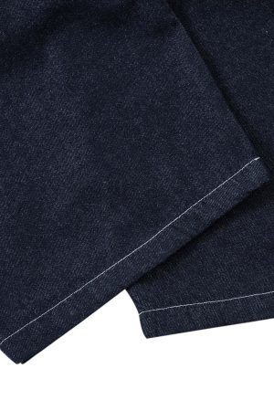 Concert Outfit Deconstructed Contrast Stitching Pleated Baggy Barrel Jeans