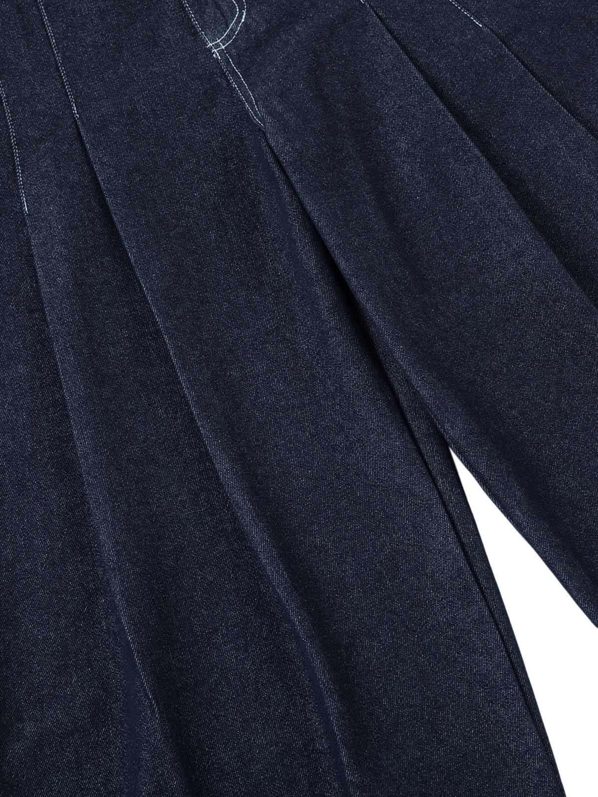 Concert Outfit Deconstructed Contrast Stitching Pleated Baggy Barrel Jeans Concert Outfit Deconstructed Contrast Stitching Pleated Baggy Barrel Jeans