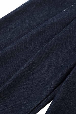 Concert Outfit Deconstructed Contrast Stitching Pleated Baggy Barrel Jeans