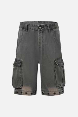 Concert Outfit Deconstructed Detachable Split Cargo Jeans