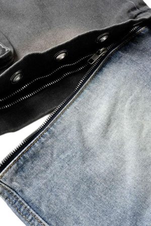 Concert Outfit Deconstructed Detachable Split Cargo Jeans