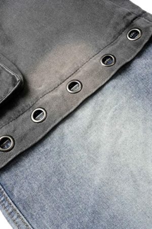 Concert Outfit Deconstructed Detachable Split Cargo Jeans