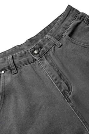 Concert Outfit Deconstructed Detachable Split Cargo Jeans