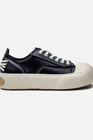 Concert Outfit Deconstructed Distressed PU Leather Casual Shoes