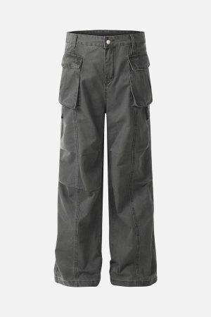 Concert Outfit Deconstructed Multi Pocket Cargo Pants