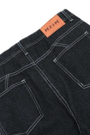 Concert Outfit Deconstructed Multi-Pocket Cargo Straight Jeans