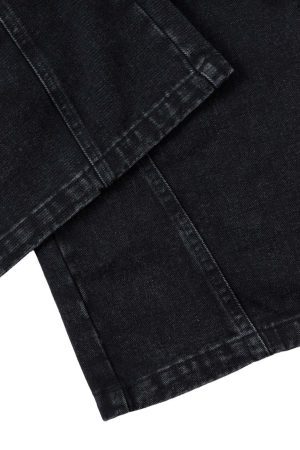Concert Outfit Deconstructed Split Pleated Pocket Cargo Jeans