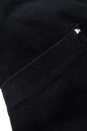 Concert Outfit Deconstructed Split Rivet Cargo Jeans