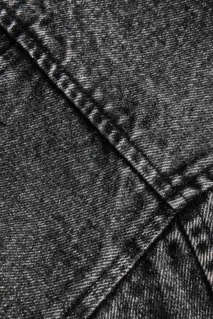 Concert Outfit Deconstructed Stand Collar Denim Jacket