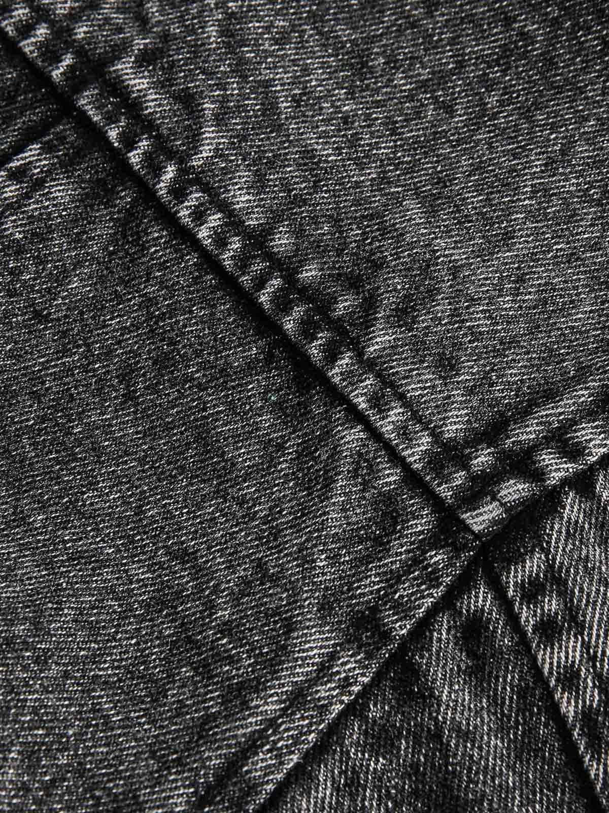 Concert Outfit Deconstructed Stand Collar Denim Jacket Concert Outfit Deconstructed Stand Collar Denim Jacket