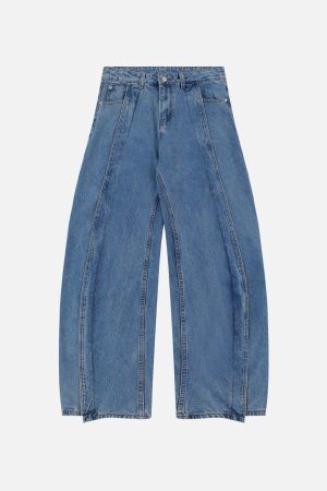 Concert Outfit Deconstruction Design Loose Jeans
