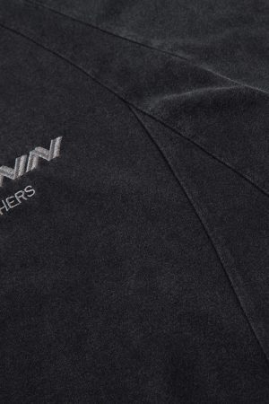 Concert Outfit Deconstruction Split Embroidered T-Shirt