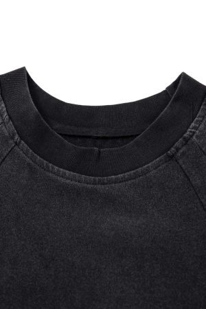 Concert Outfit Deconstruction Split Embroidered T-Shirt