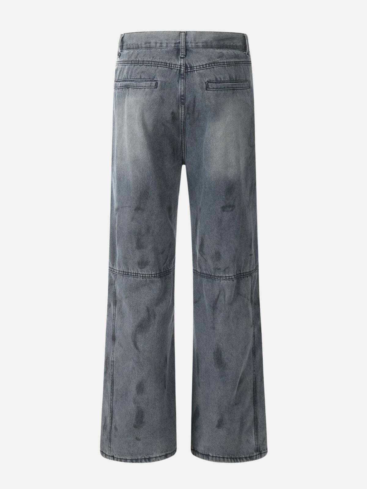 Concert Outfit Deconstructive Design Washed Jeans Concert Outfit Deconstructive Design Washed Jeans
