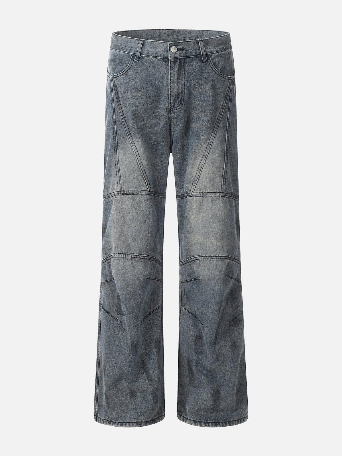 Concert Outfit Deconstructive Design Washed Jeans Concert Outfit Deconstructive Design Washed Jeans