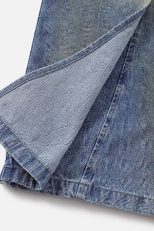 Concert Outfit Deconstructive Patchwork Jeans