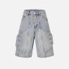 Concert Outfit Deconstructive Patchwork Jorts