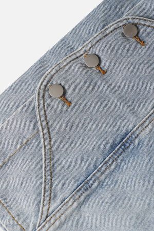 Concert Outfit Deconstructive Patchwork Jorts